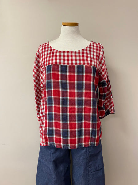 Shirley {TOP} cotton plaid