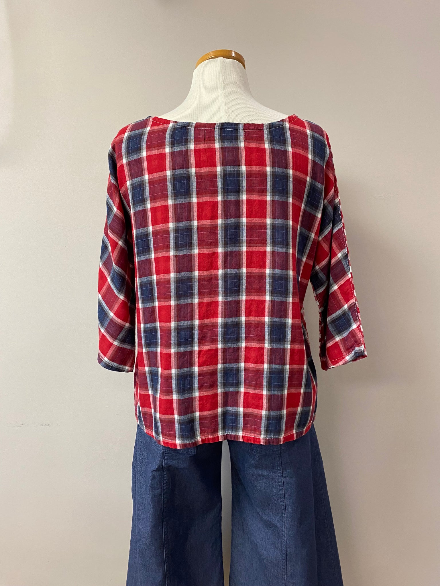Shirley {TOP} cotton plaid