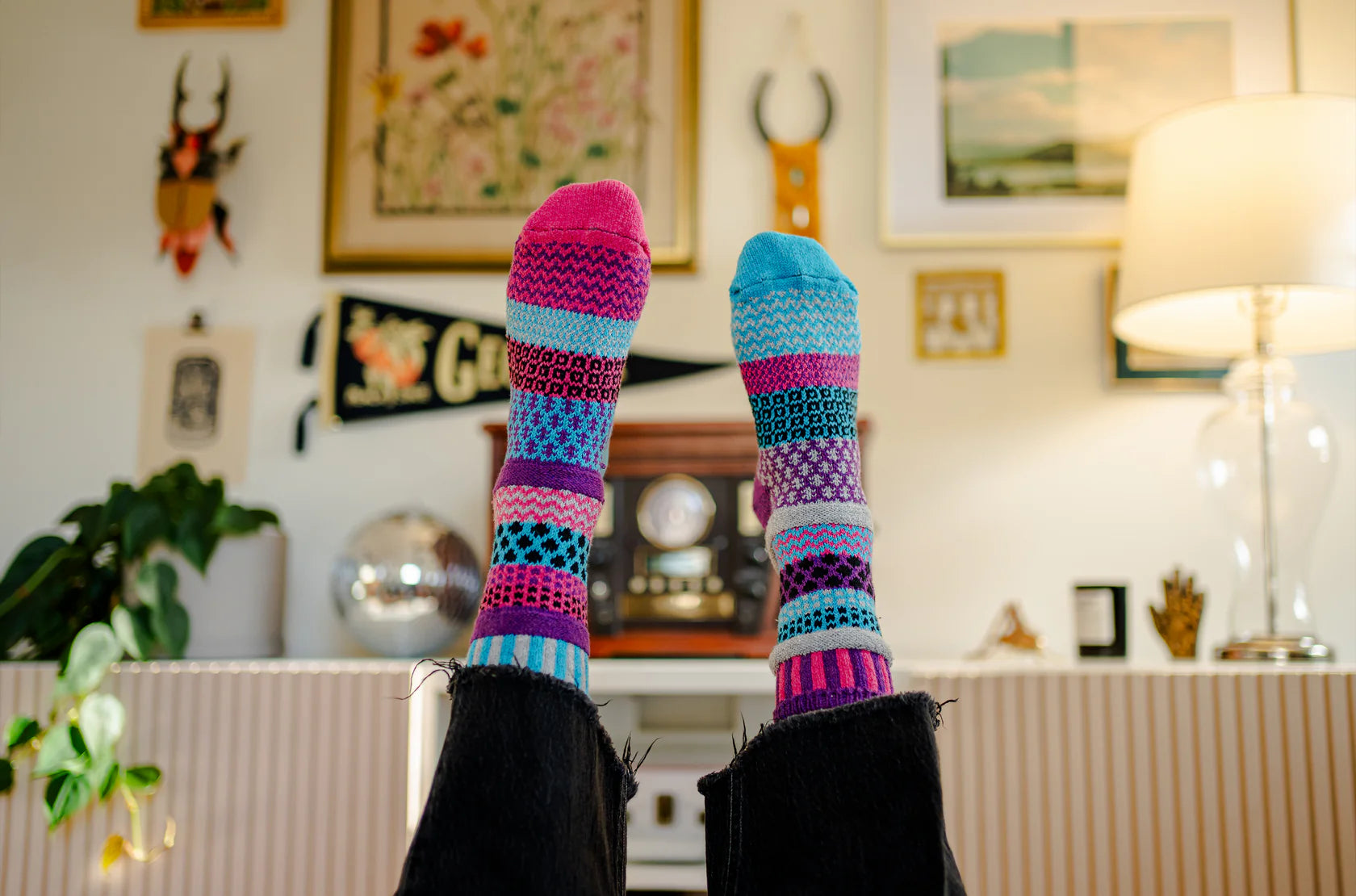 Solmate Socks {CREW} Polkadot