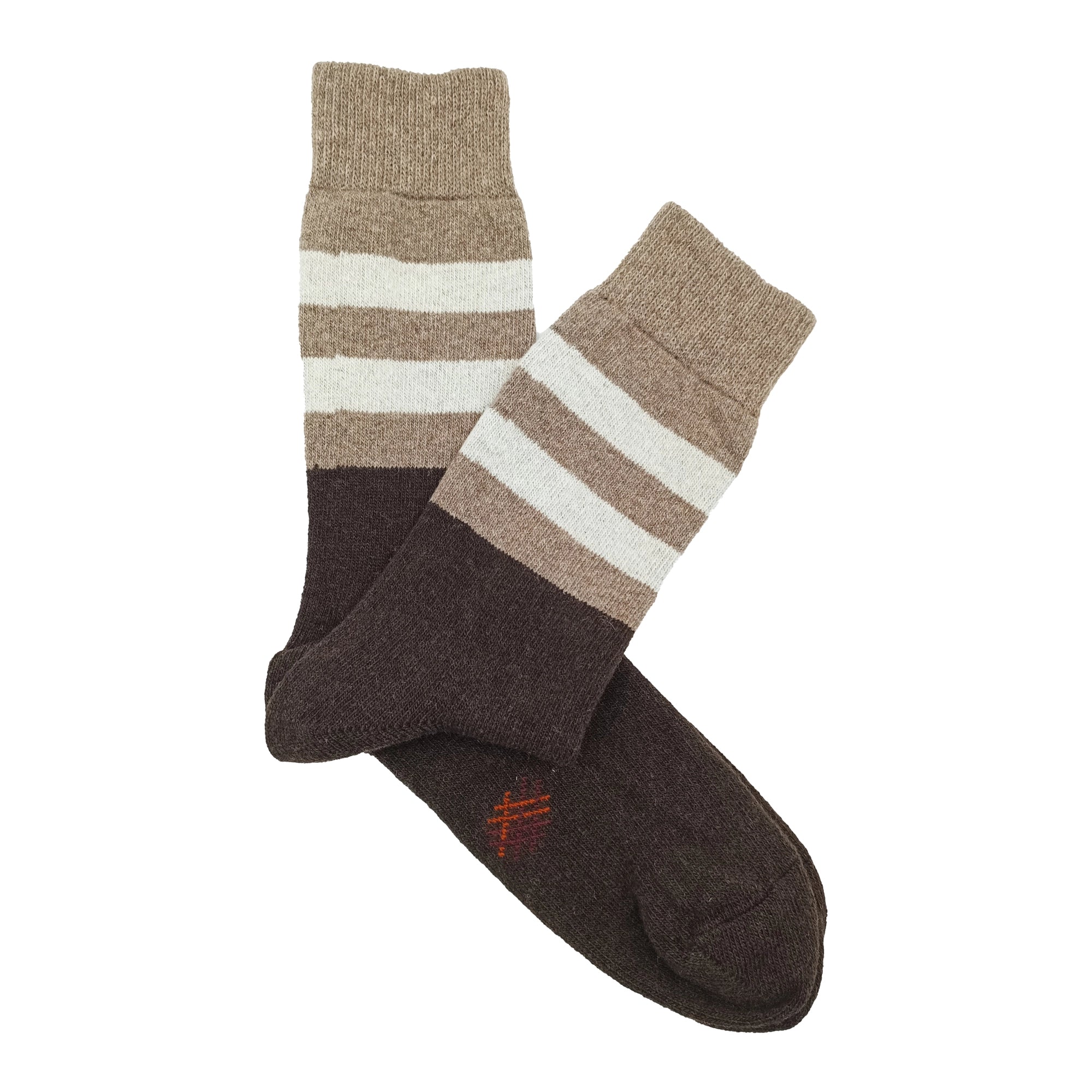 MissCalcetin {WOOL} Crew STRIPE CUFF