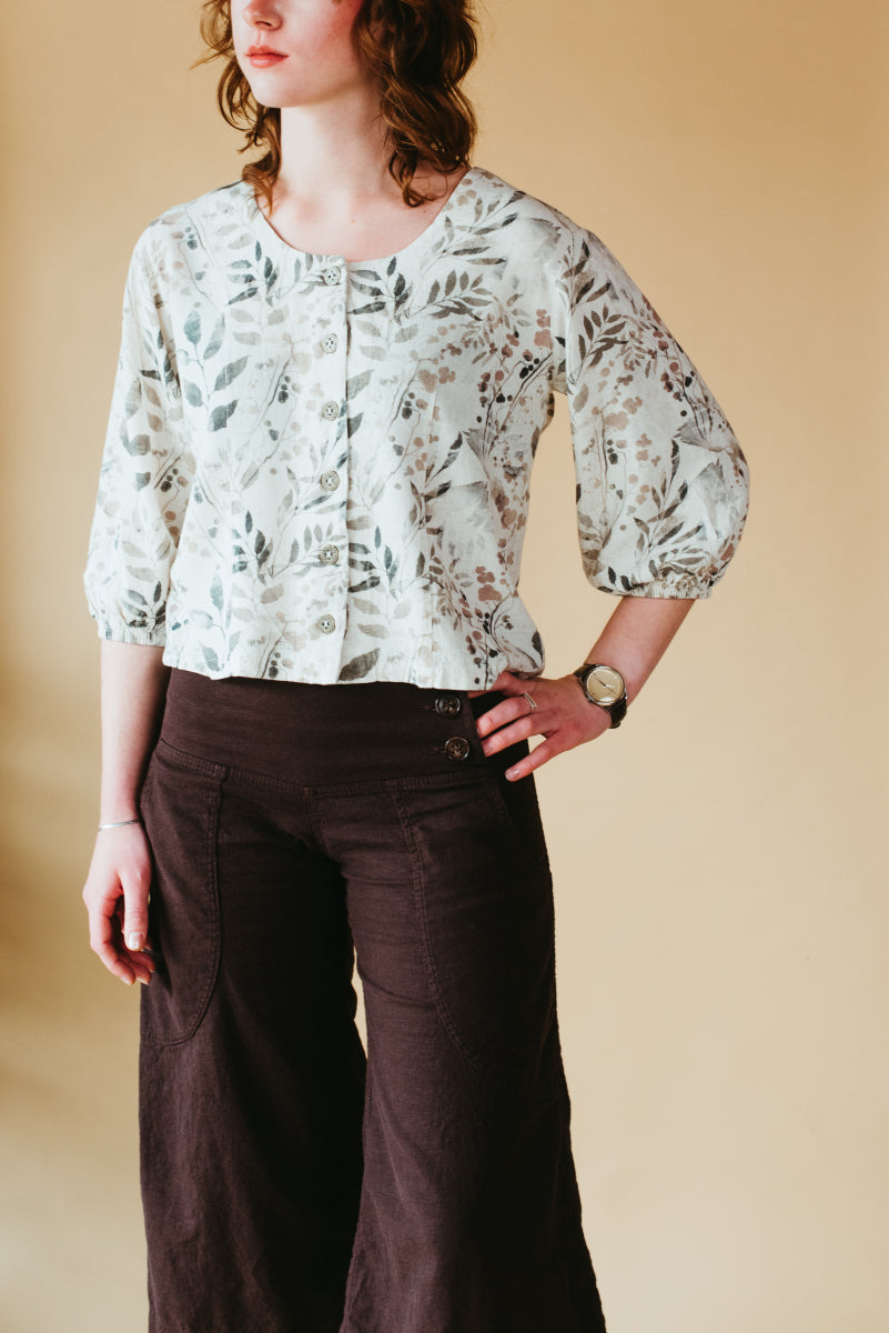 Kari {BLOUSE} viscose linen