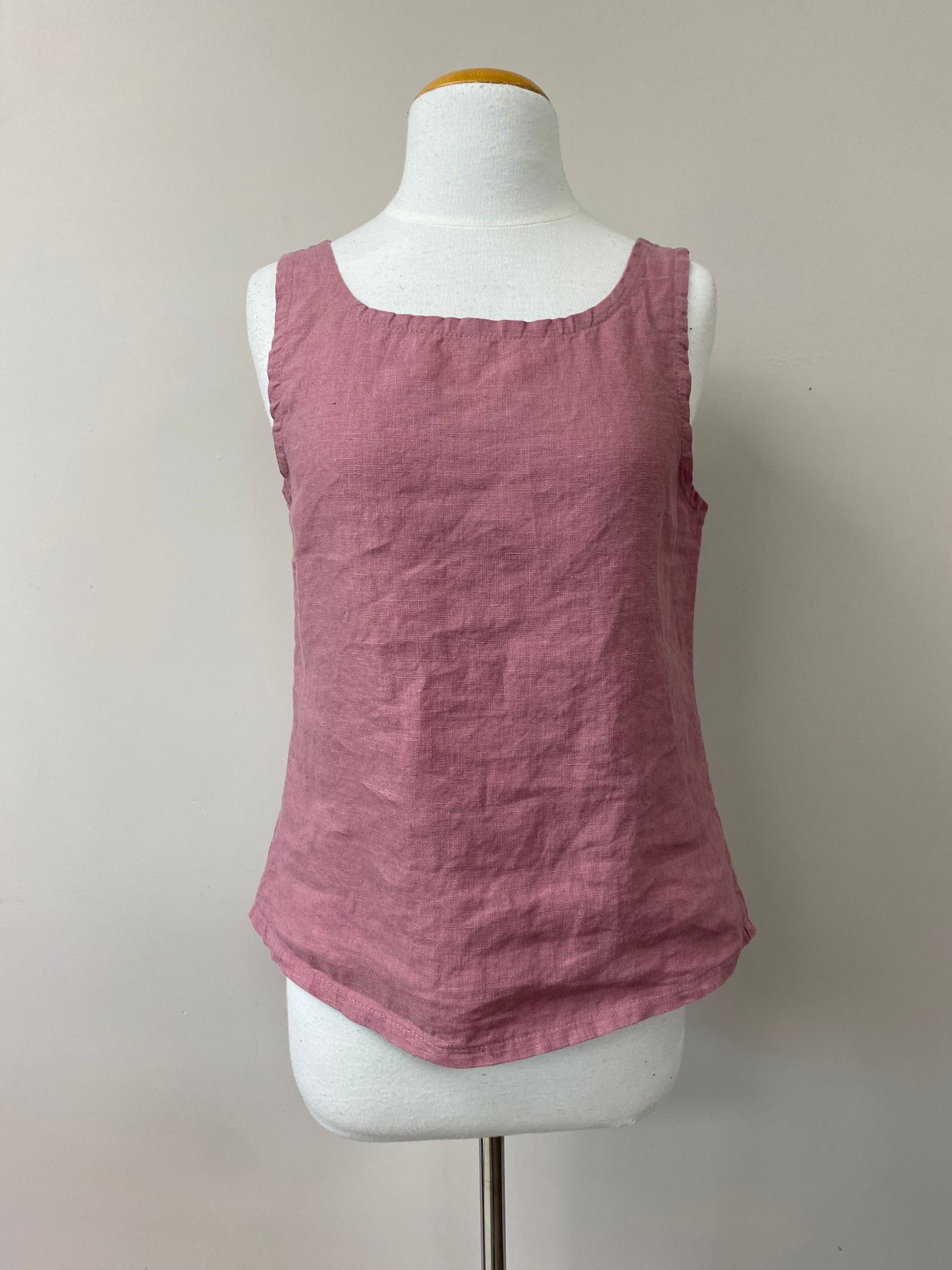Christene {CROP TANK} Linen