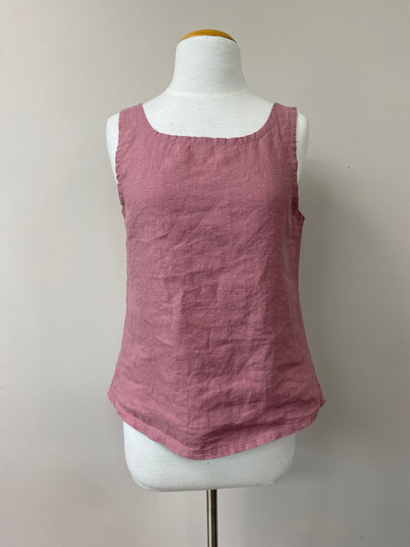 Christene {CROP TANK} Linen