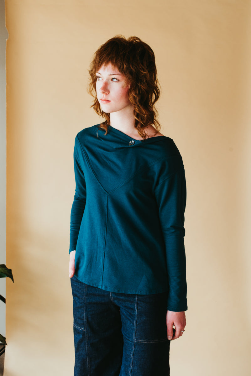 Jane Top {LONG SLEEVE} bamboo terry