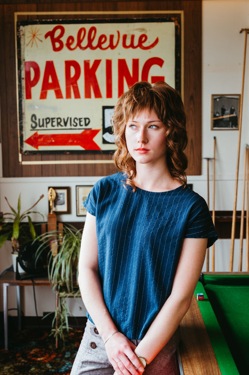 Maria Top {PINSTRIPE}