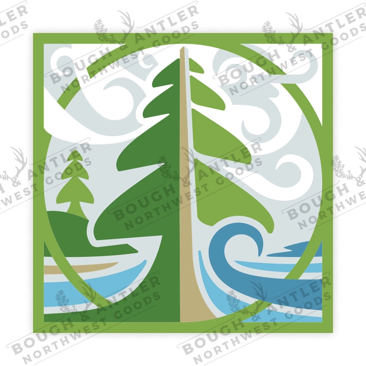 Bough & Antler {STICKER}