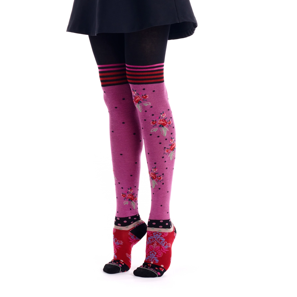 Lace Butterfly Tights Pink, Girls' Tights & Socks