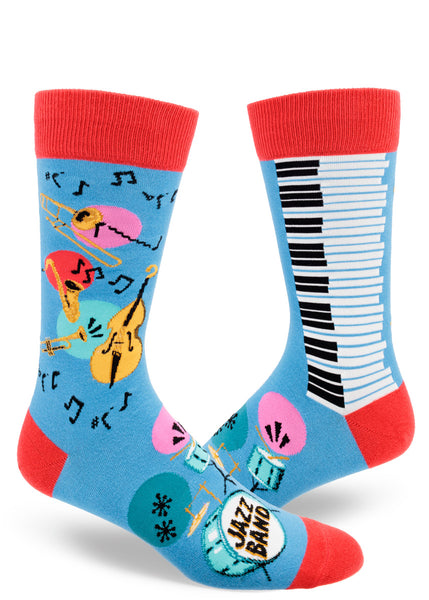 Modsocks {JAZZ BAND} knee high + women's/men's crew