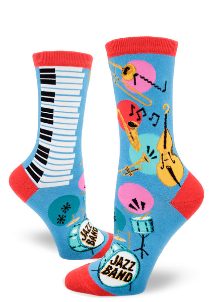 Modsocks {JAZZ BAND} knee high + women's/men's crew