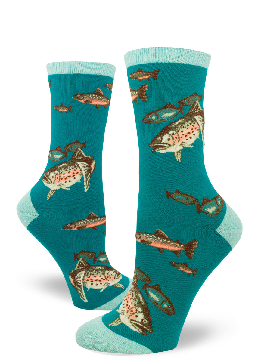 Trout Fishing crew socks | L adult size | ModSocks
